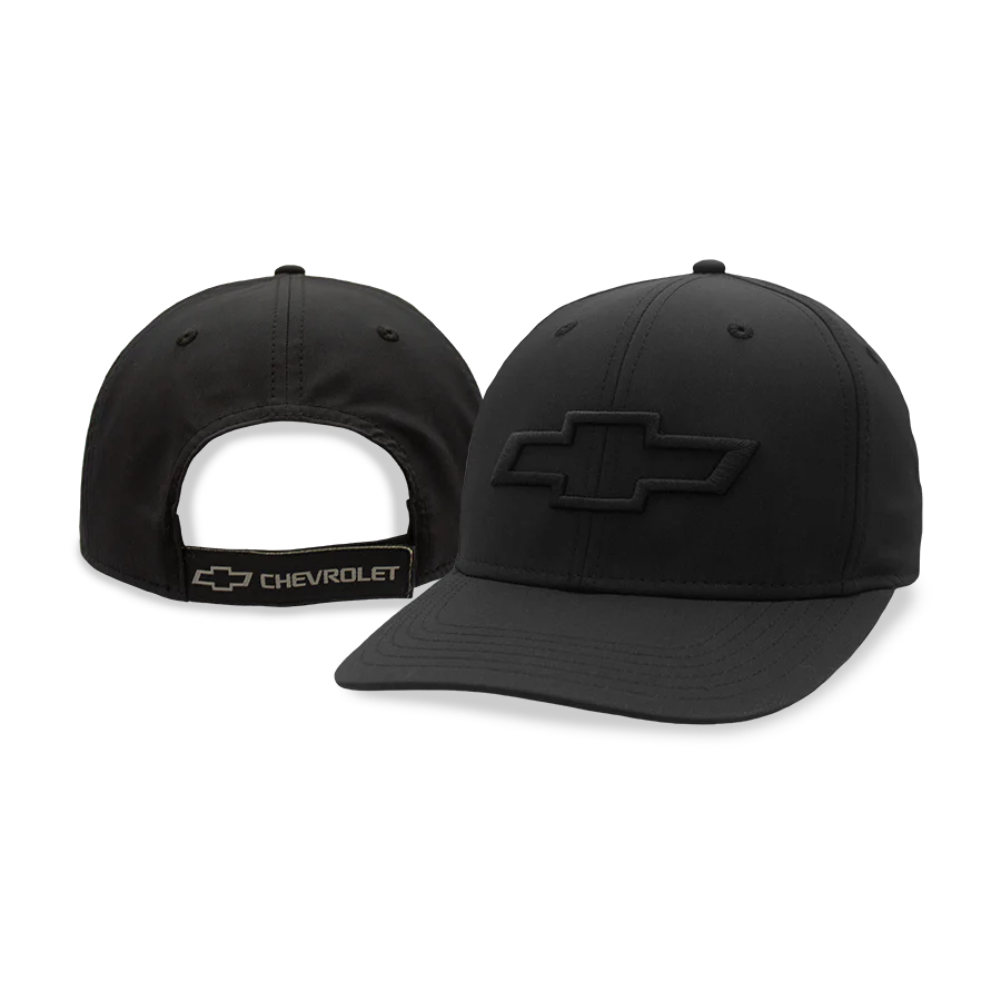 Chevrolet Black with Black Bowtie Cap