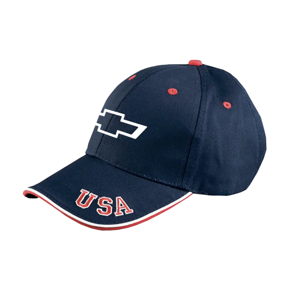 Chevrolet Bowtie Red White & Blue USA Hat