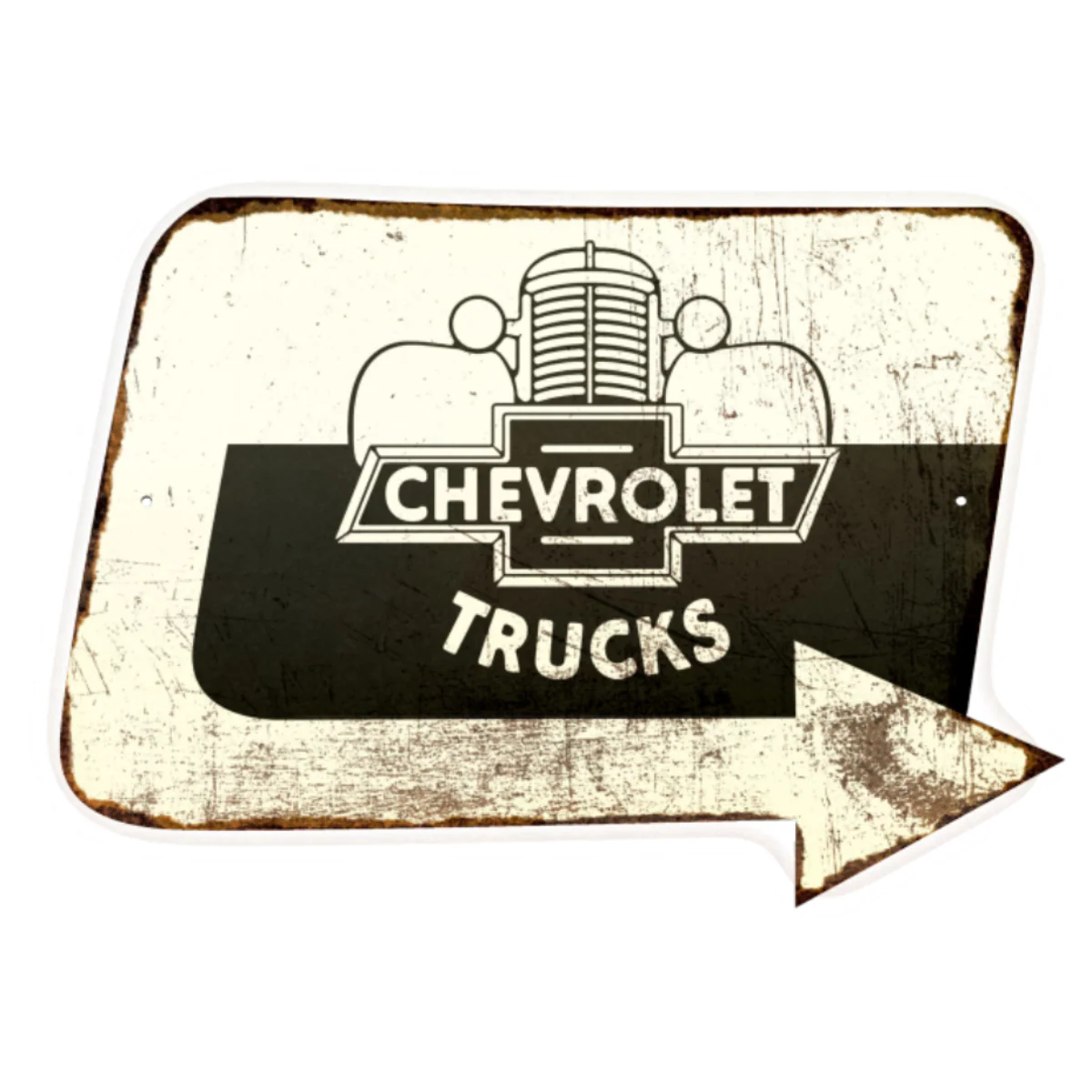 Chevrolet Trucks Thick Aluminum Sign