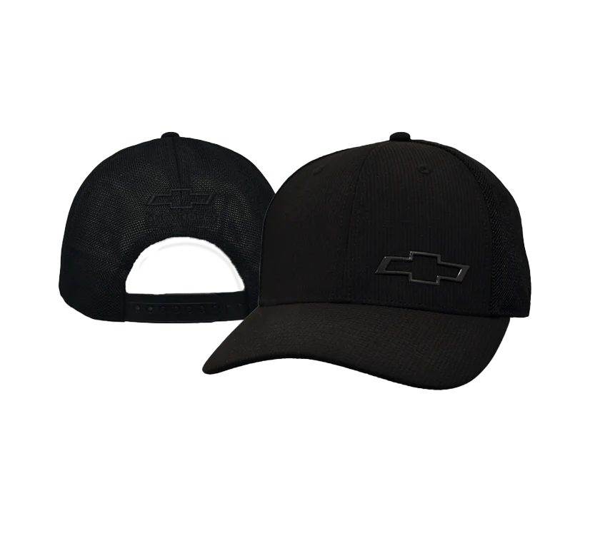 Chevrolet Mesh Chrome Bowtie Snapback Cap
