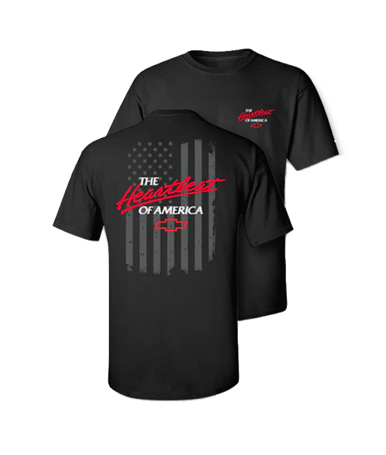Chevy Heartbeat Of America USA Flag T-Shirt