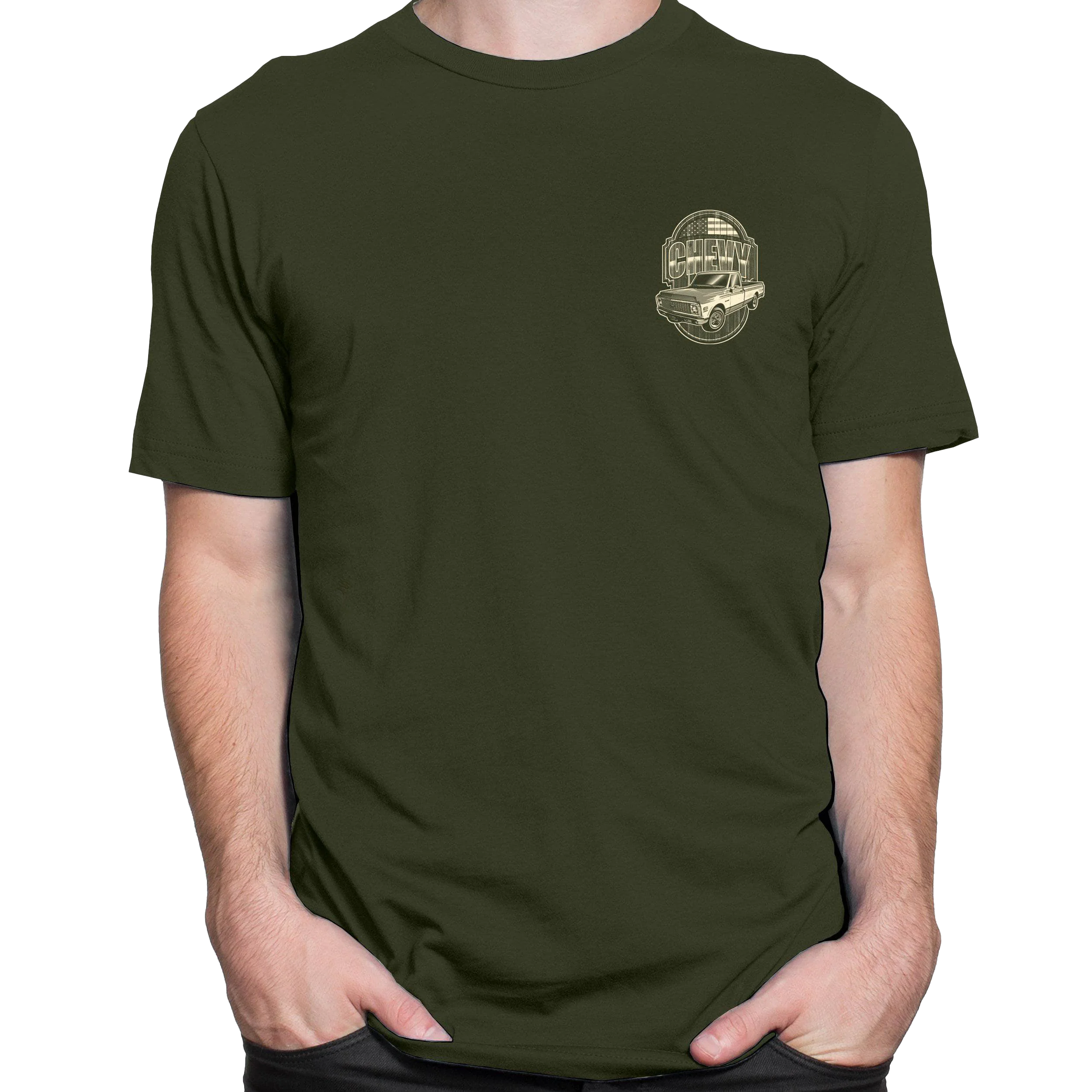 1967 C-10 Pick Up Wood Sign T-Shirt - Image 3