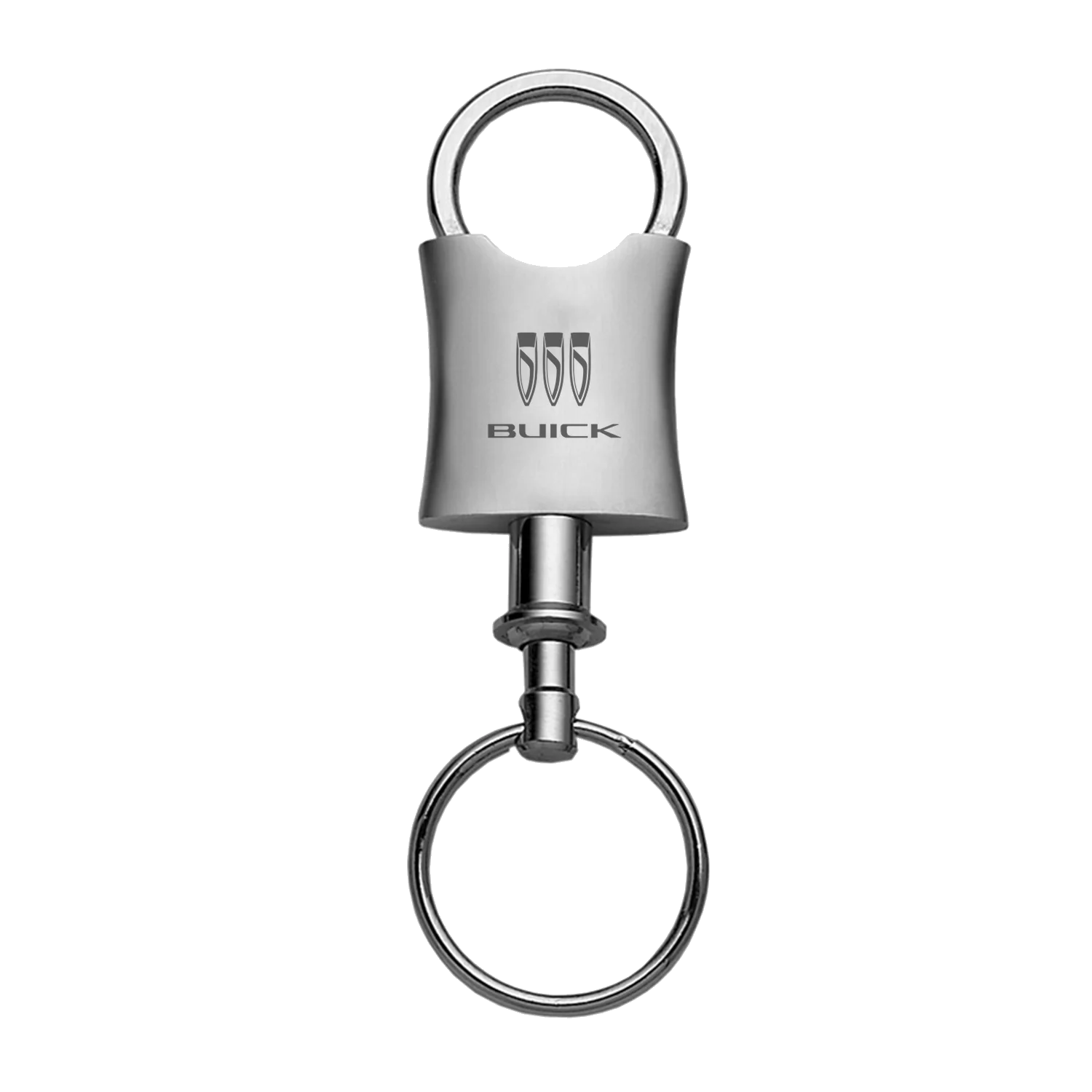 Buick Curved Ring Top Keychain