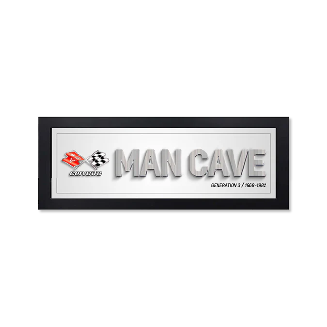 Corvette Generation 3 Man Cave Framed Art