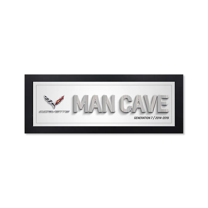Corvette Generation 6 Man Cave Framed Art