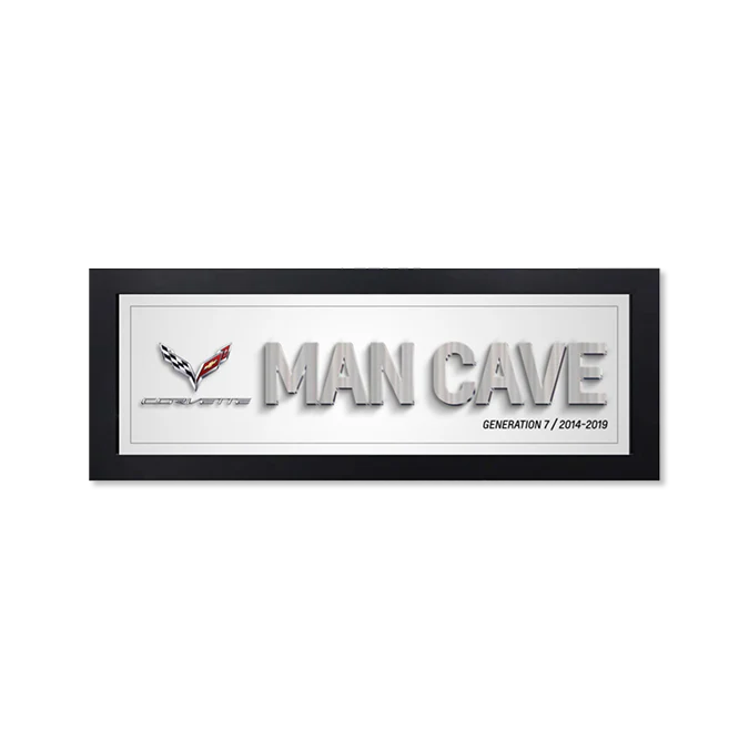 Corvette Generation 7 Man Cave Framed Art