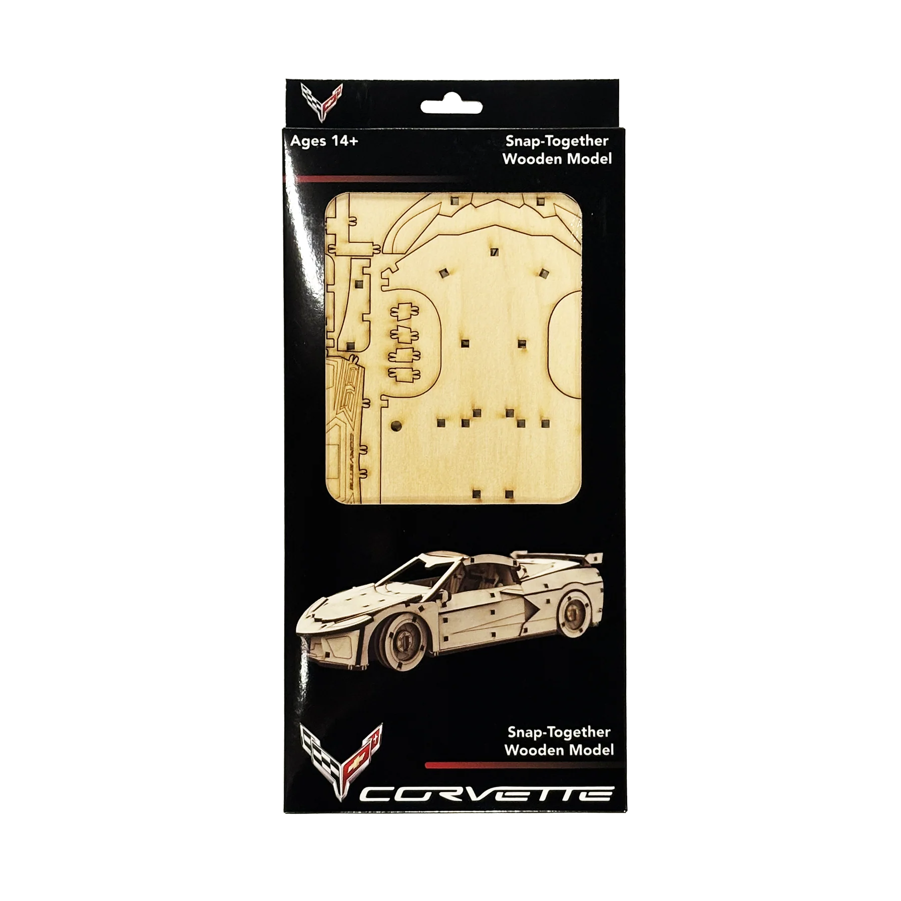 Corvette C8 Snap Together Wooden Model