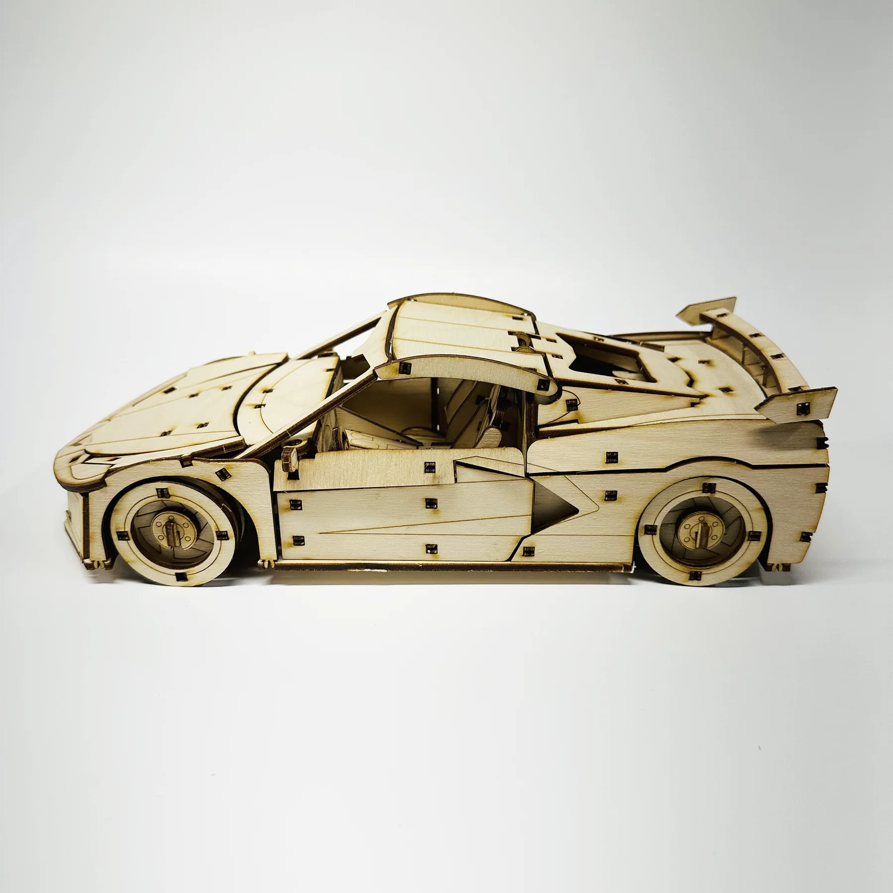 Corvette C8 Snap Together Wooden Model - Image 4